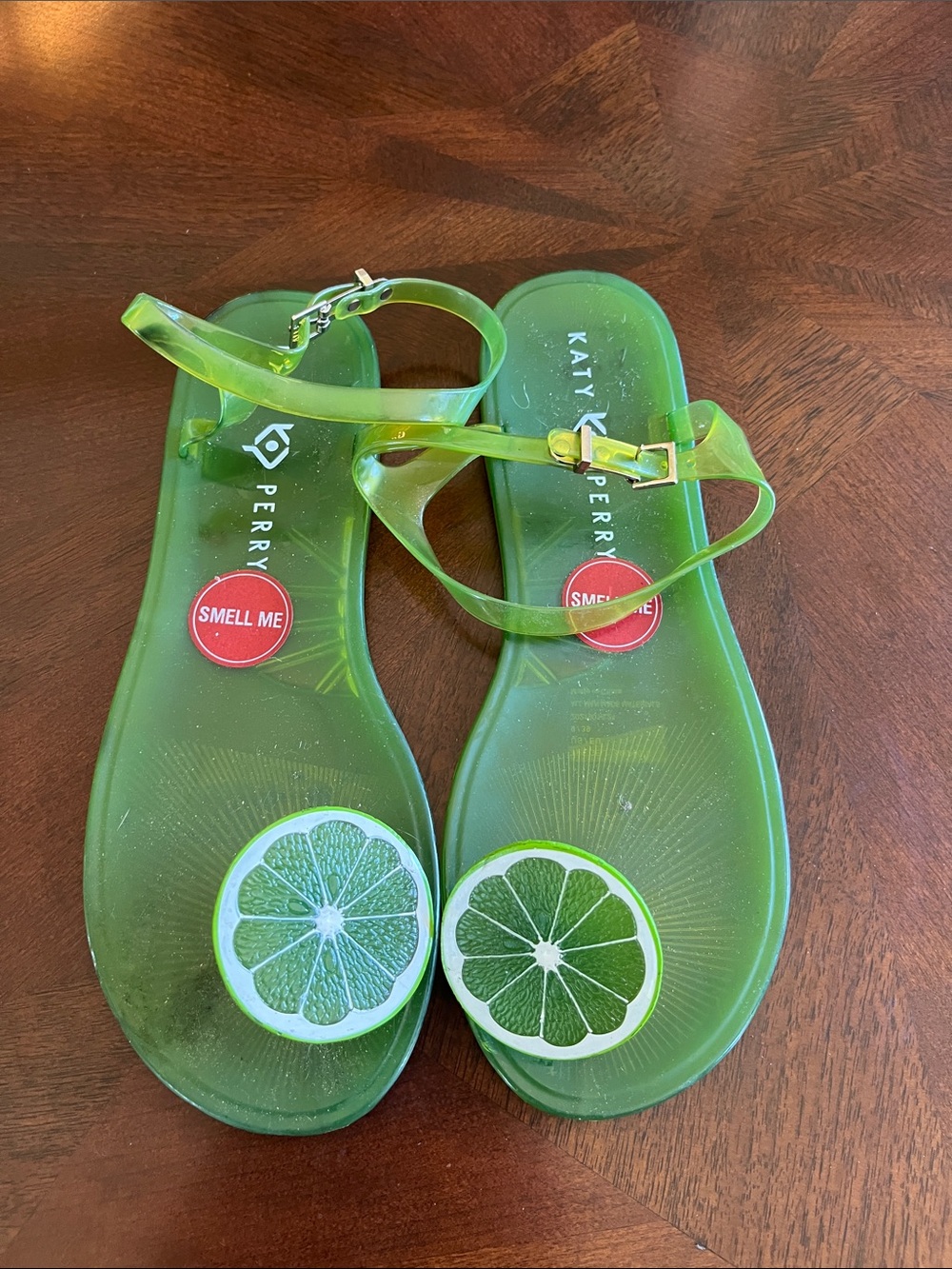 Katy Perry Collections Green Lime Jelly Sandals